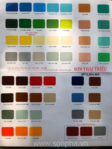 Bảng màu Sơn dầu Bạch Tuyết