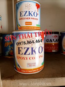 Sơn lót Epoxy EZKO 2 Thành Phần bộ 4Kg