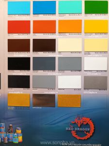 BẢNG MÀU EPOXY RỒNG ĐỎ