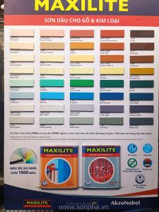 BẢNG MÀU MAXILITE DẦU