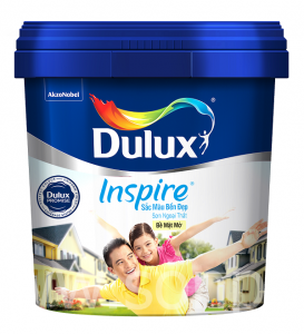 Dulux Inspire Ngoại Thất Sắc Màu Bền Đẹp Bề Mặt Mờ 18L